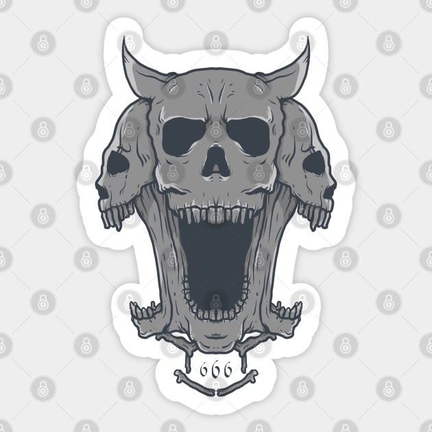 666 Sticker by skally